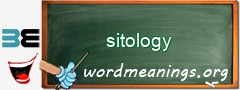 WordMeaning blackboard for sitology